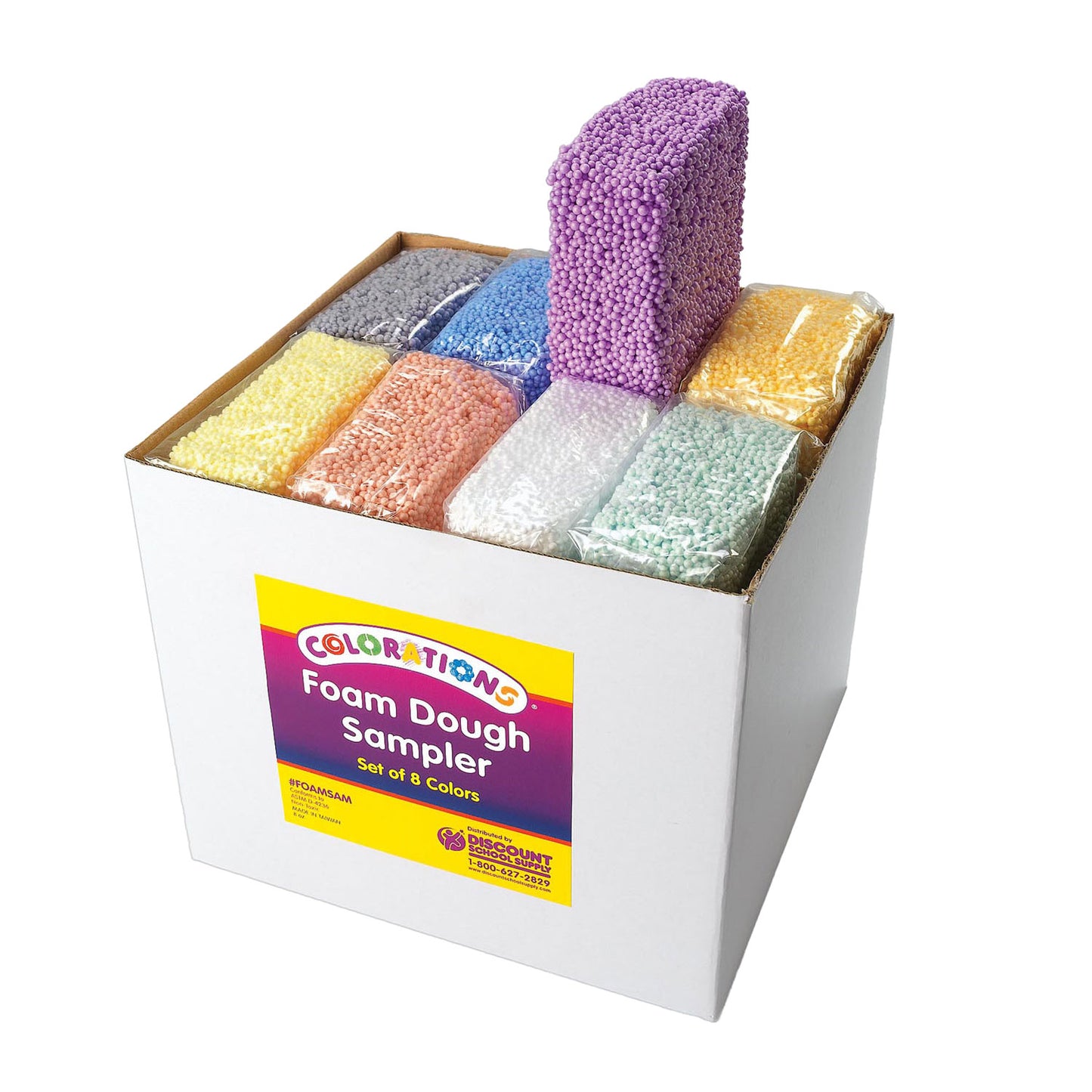Colorations - foam klei kleur, set van 8