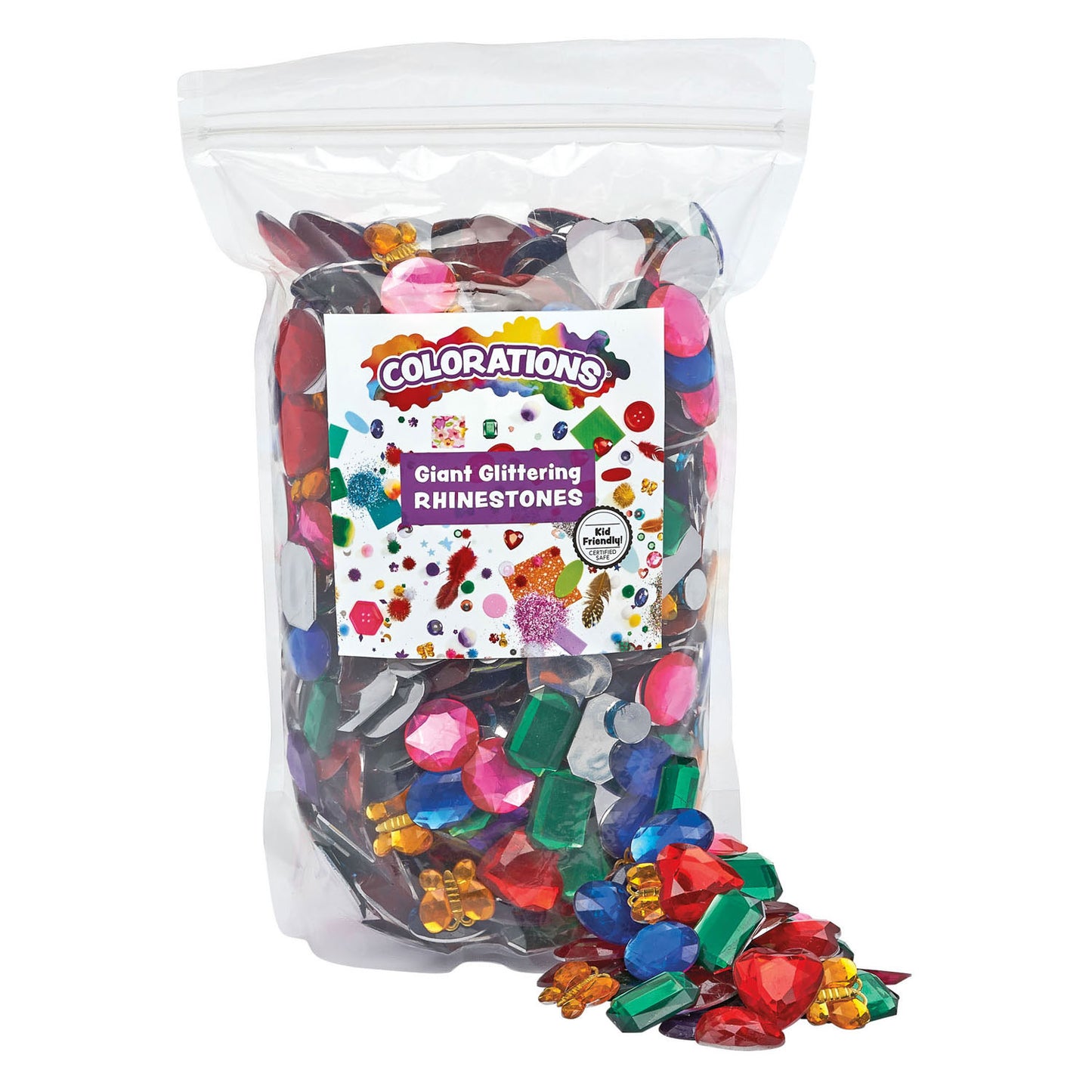 Colorations - glitterende strass steentjes groot, 453 gram