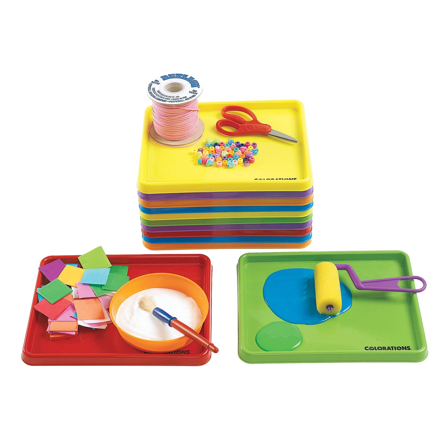Colorations - knutsel dienblad, set van 12