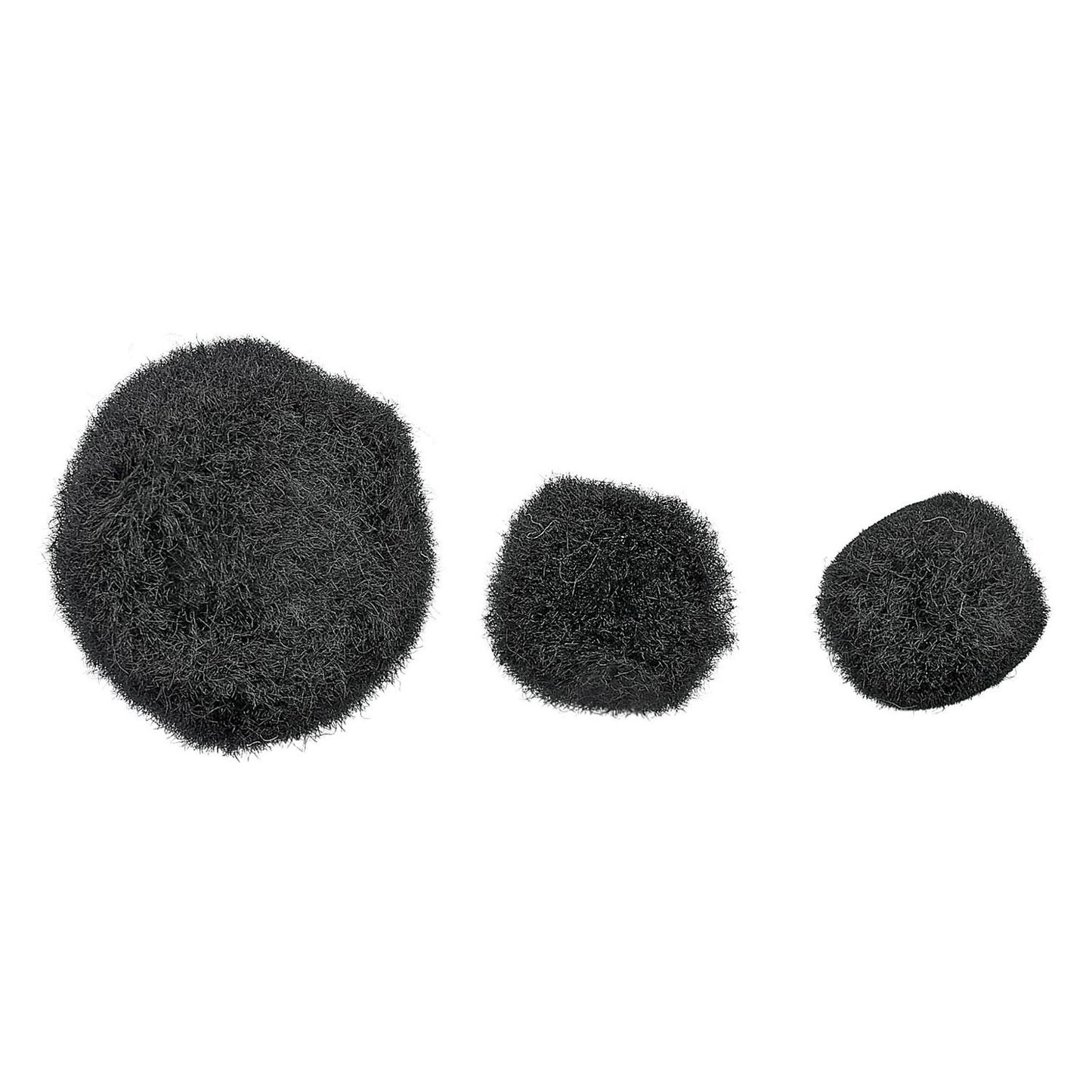 Colorations - pom poms zwart, 100st.