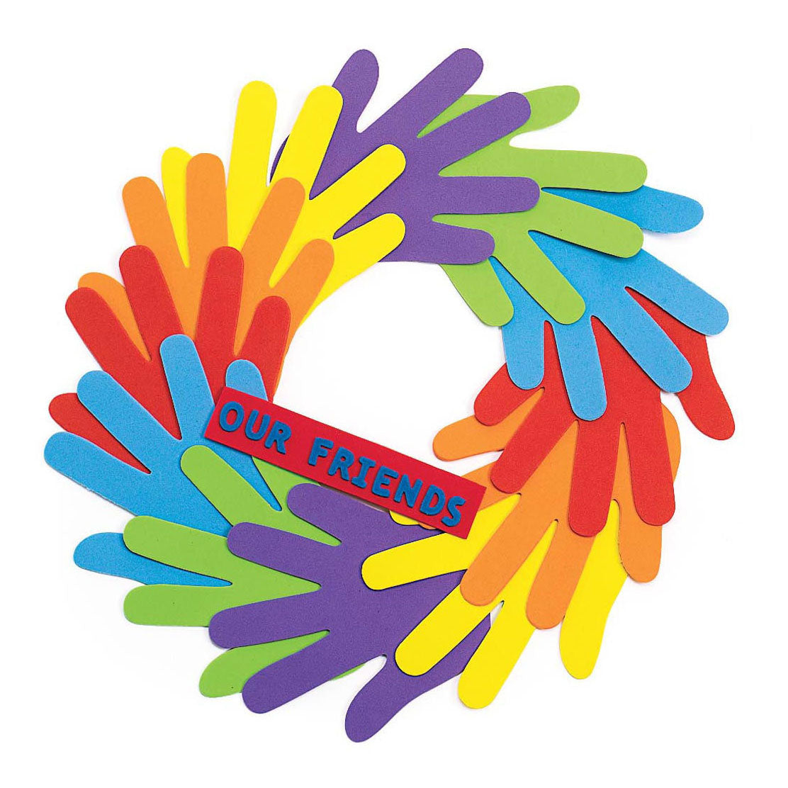 Colorations Happy hands foam vormen, 150st.