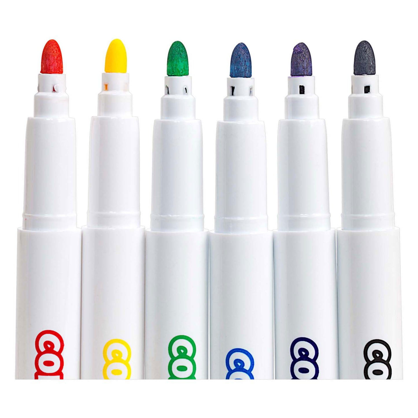 Colorations - textielstiften primaire kleuren - 6 kleuren