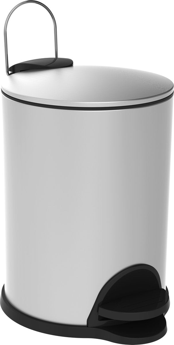 Allibert coperblink afvalemmer 3l geborsteld chroom