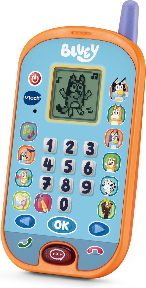 VTech bluey smartphone - 4 vrolijke spelletjes - bekijk grappige animaties - educatief speelgoed - nederlands gesproken - vanaf 3 jaar