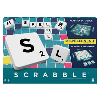 Mattel Scrabble 2 in 1 ontdek woordevol plezier van