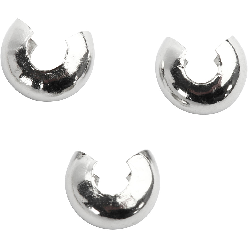 Creativ Company Https: www.cchobby.nl metalen-hoes-d-5-mm-verzilverd-50-stuk-1-doos