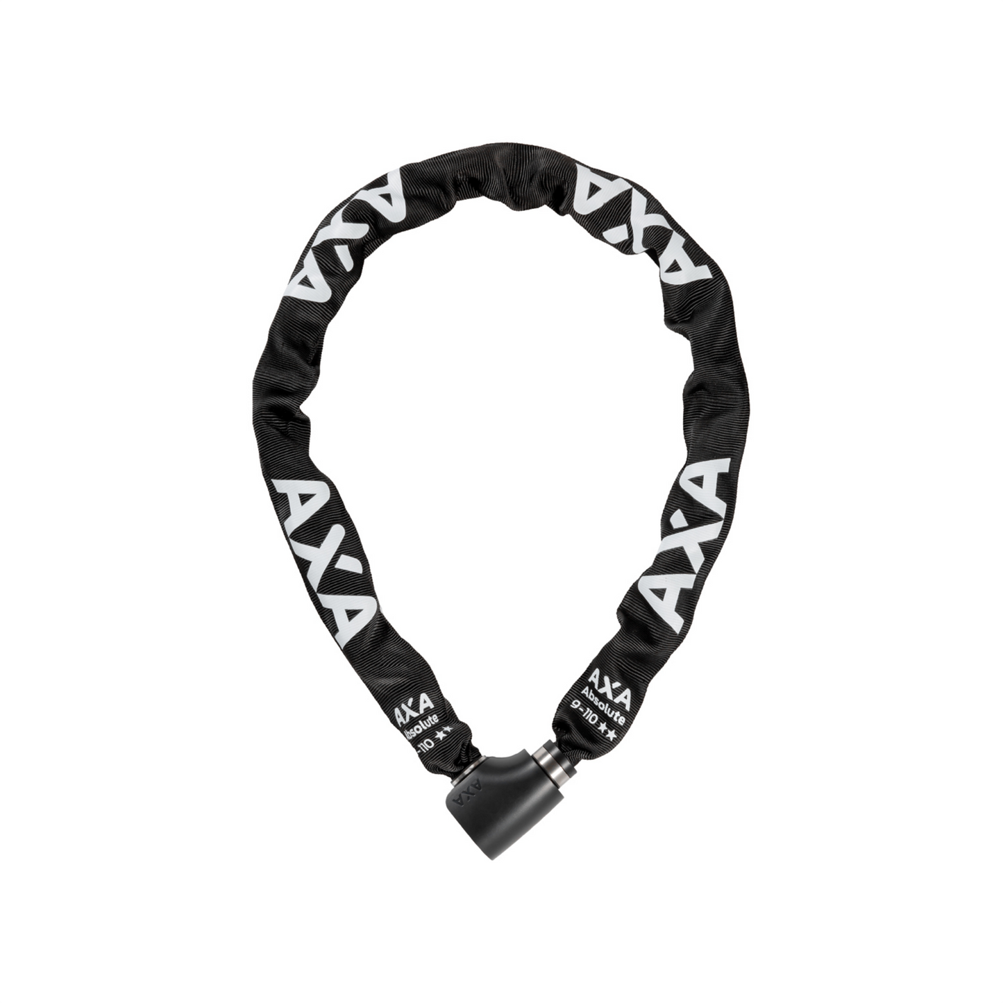 Axa Kettingslot absolute art2 - 9-110 met polyester hoes - zwart