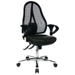 Operatorstoel Open Point Deluxe Topstar zwart grijs