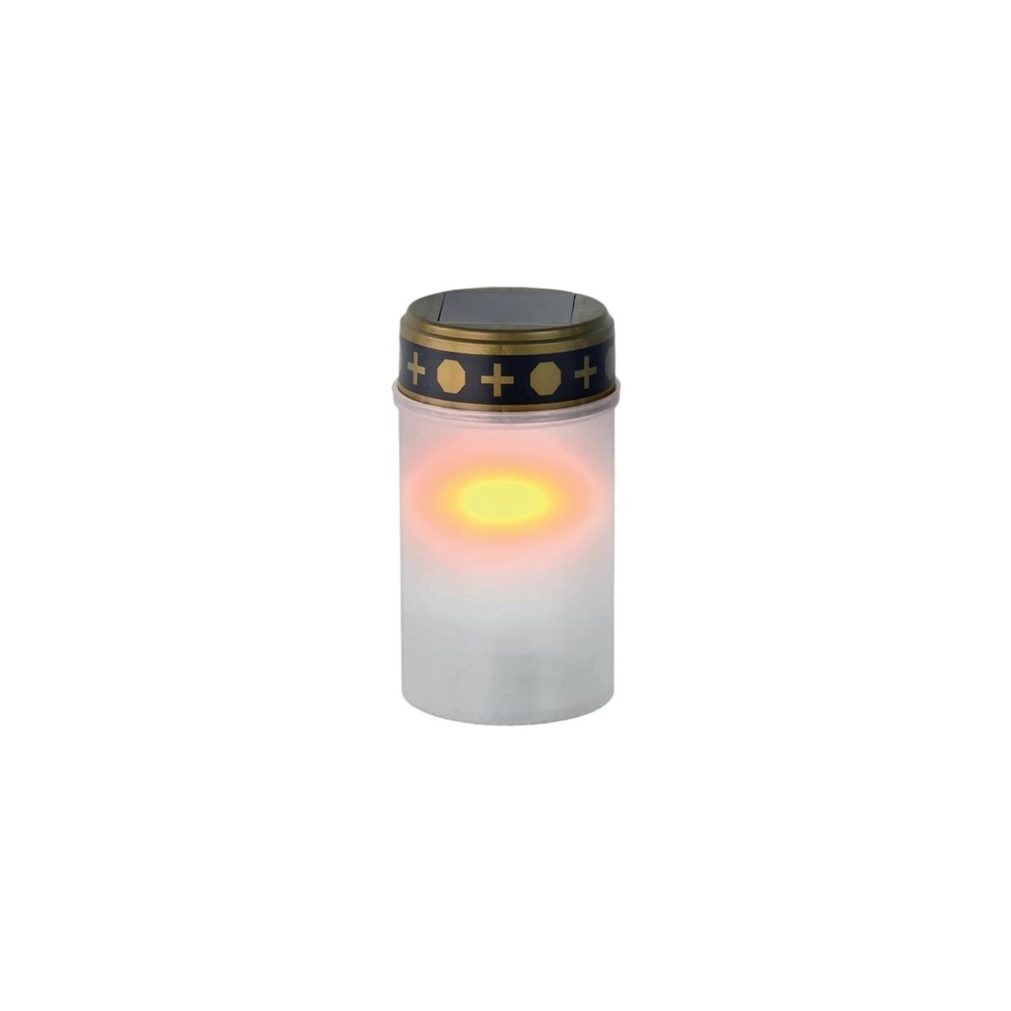 Graflicht LED solar wit Ø7xH20cm