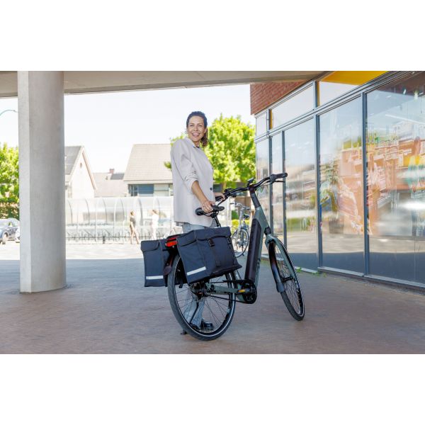 Burgers - New Looxs Tas new looxs double pannier deluxe zwart | 46l