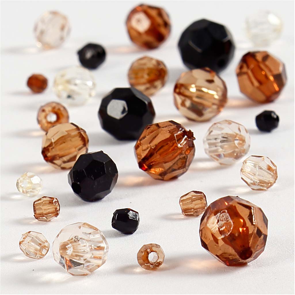 Creativ Company Https: www.cchobby.nl facet-kralen-afm-4-12-mm-gatgrootte-1-2-5-mm-ca-170-stuk-goud-50-gr-1-doos
