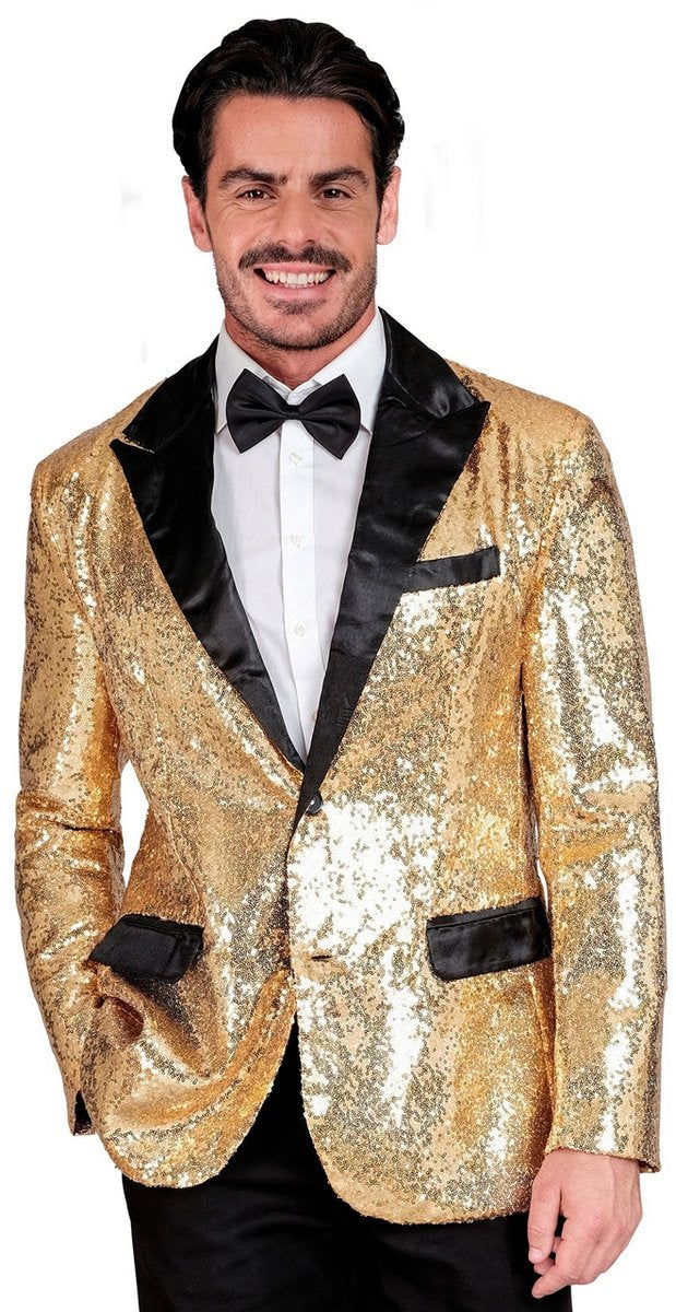 Widmann Showmaster golden glam pailletten colbert man