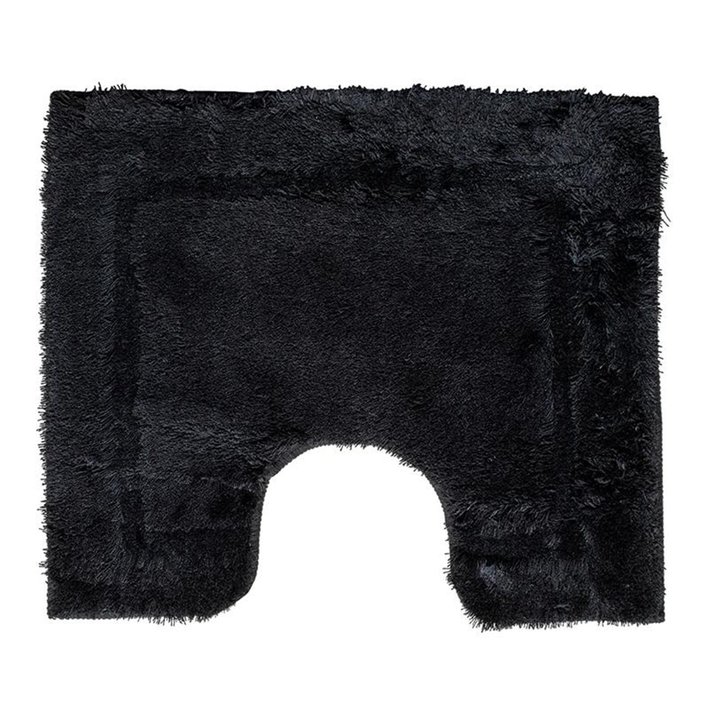 Wicotex Toiletmat uni zwart 50x60cm