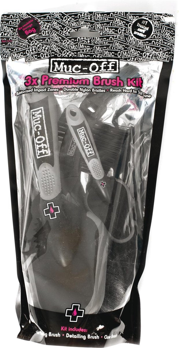 Muc-Off premium brush kit 3-delig