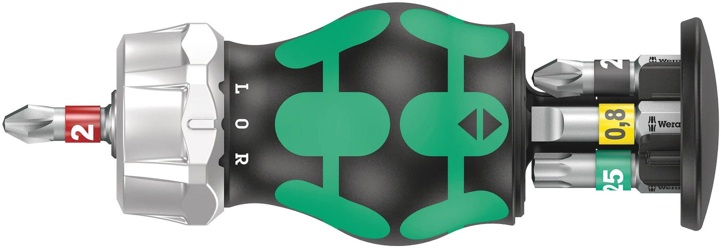 Wera bitsatz kraftform kompakt stubby bit set kraftform stubby werra m.magazine, 6 pcs.