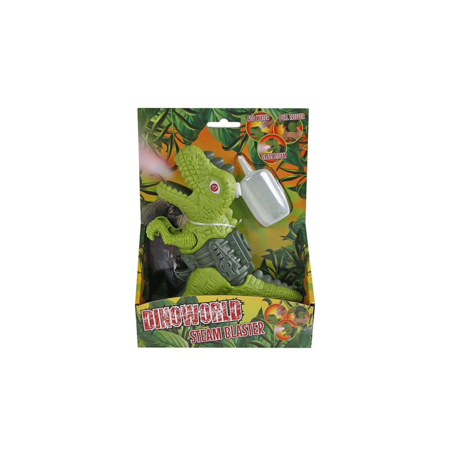 Dinoworld Dinosaurus met stoom licht + geluid 17cm