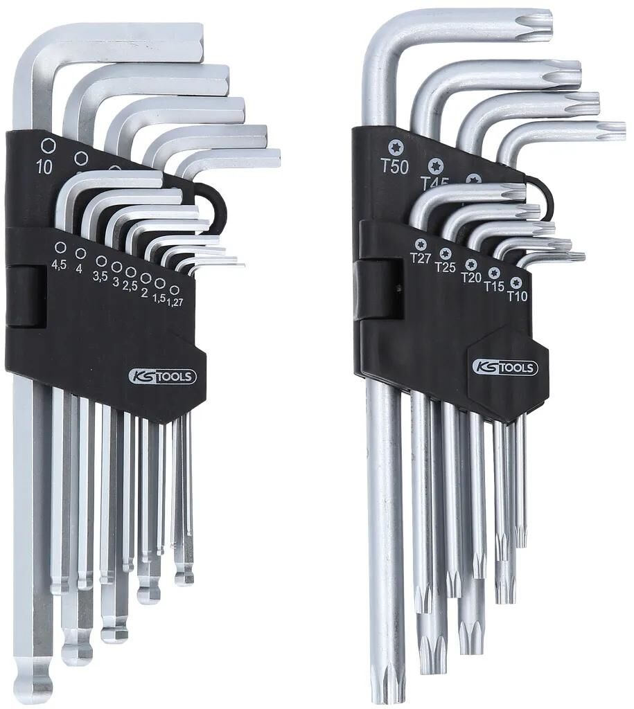 KS TOOLS winkelstiftschlüsselsatz offset wrench set 22tlg.
