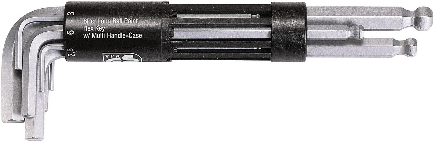 KS TOOLS winkelstiftschlüsselsatz 3 in 1 pin key set 8 pcs. 6-point inside