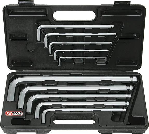 KS TOOLS winkelstiftschlüsselsatz xl pin key set 10 pcs. 6-point inside