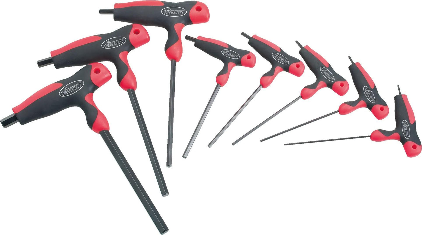 VIGOR schraubendrehersatz t-grip screwdriver set 6-edge