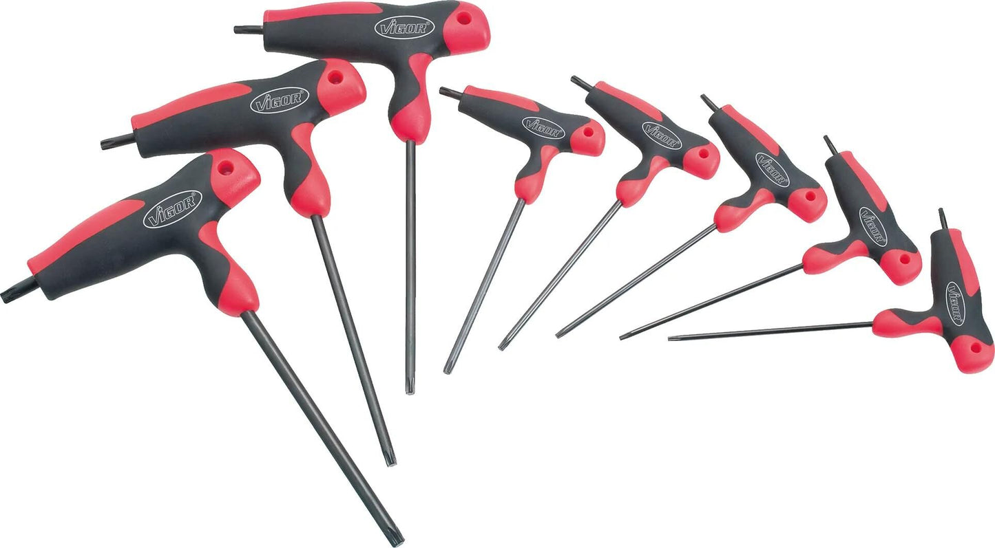 VIGOR schraubendrehersatz t-grip screwdriver set torx