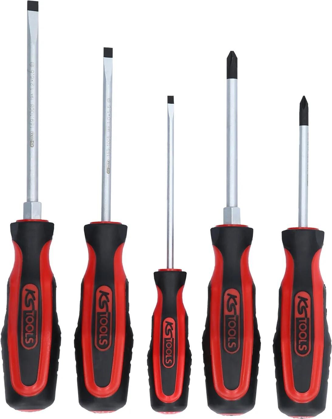 KS TOOLS schraubendrehersatz ergotorqueplus screwdriver set ergotorque+ 5 pcs.