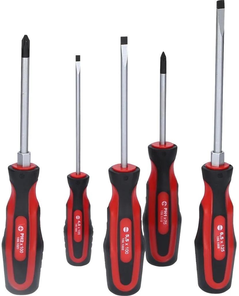 KS TOOLS schraubendrehersatz ergotorqueplus screwdriver set ergotorque+ 5 pcs.