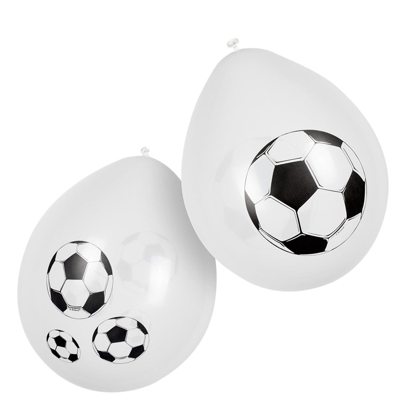 Boland Latex ballonnen voetbal 25cm, 6st.