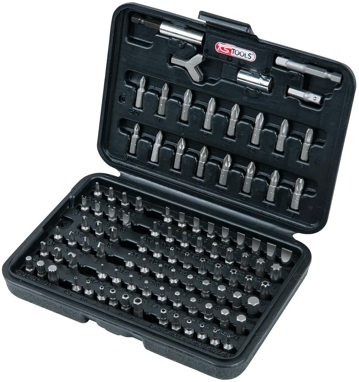 KS TOOLS bitsatz classic bits-screwdr.set 100tlg. in a case