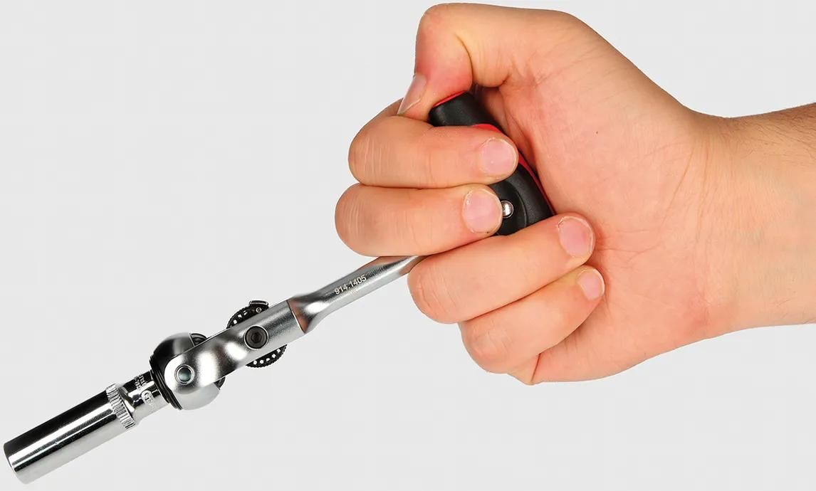 KS TOOLS umschaltknarre modifix mini articulated ratchet 1 4 .