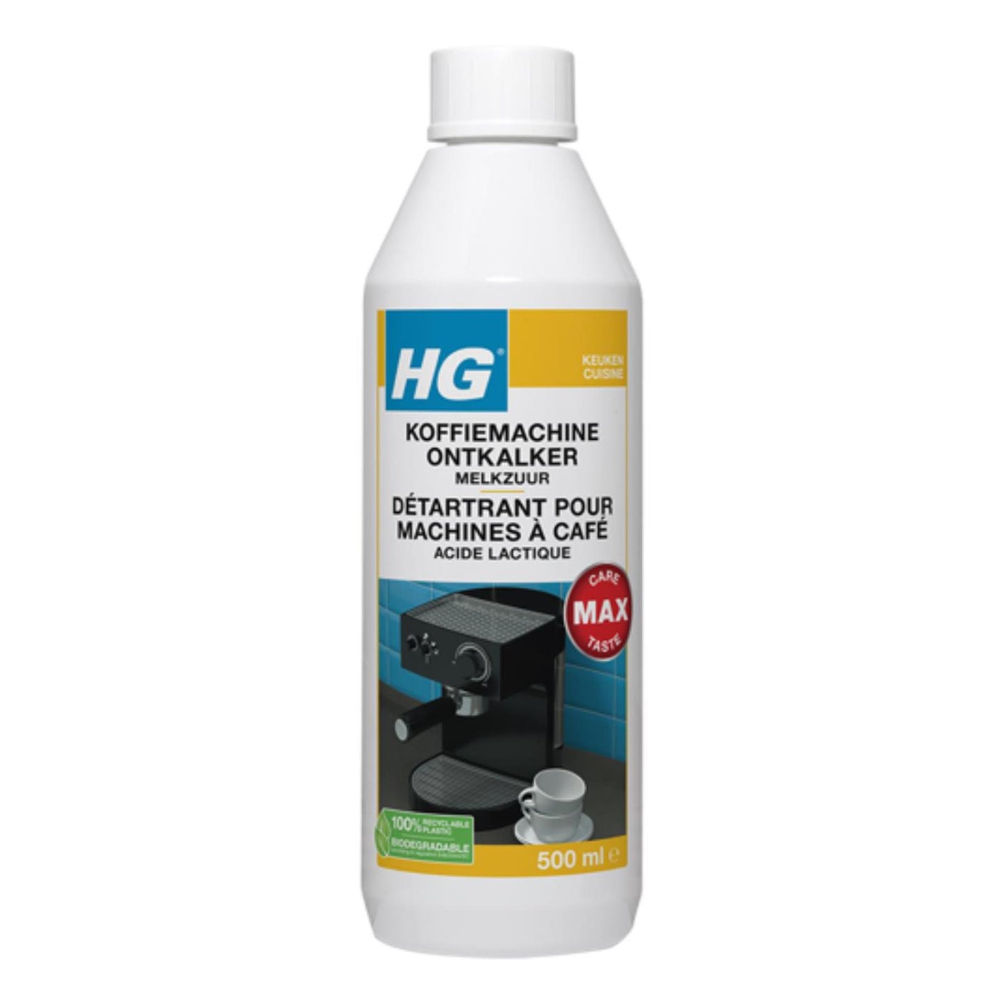 HG koffiemachine ontkalker melkzuur 500ml