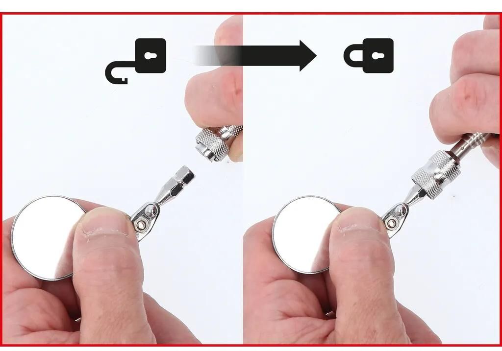 KS TOOLS inspektionsspiegelsatz workshop mirror set .