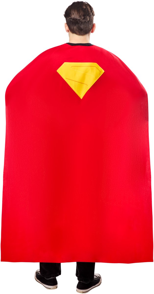 Rubies Superman cape volwassenenkostuum - - maat one size