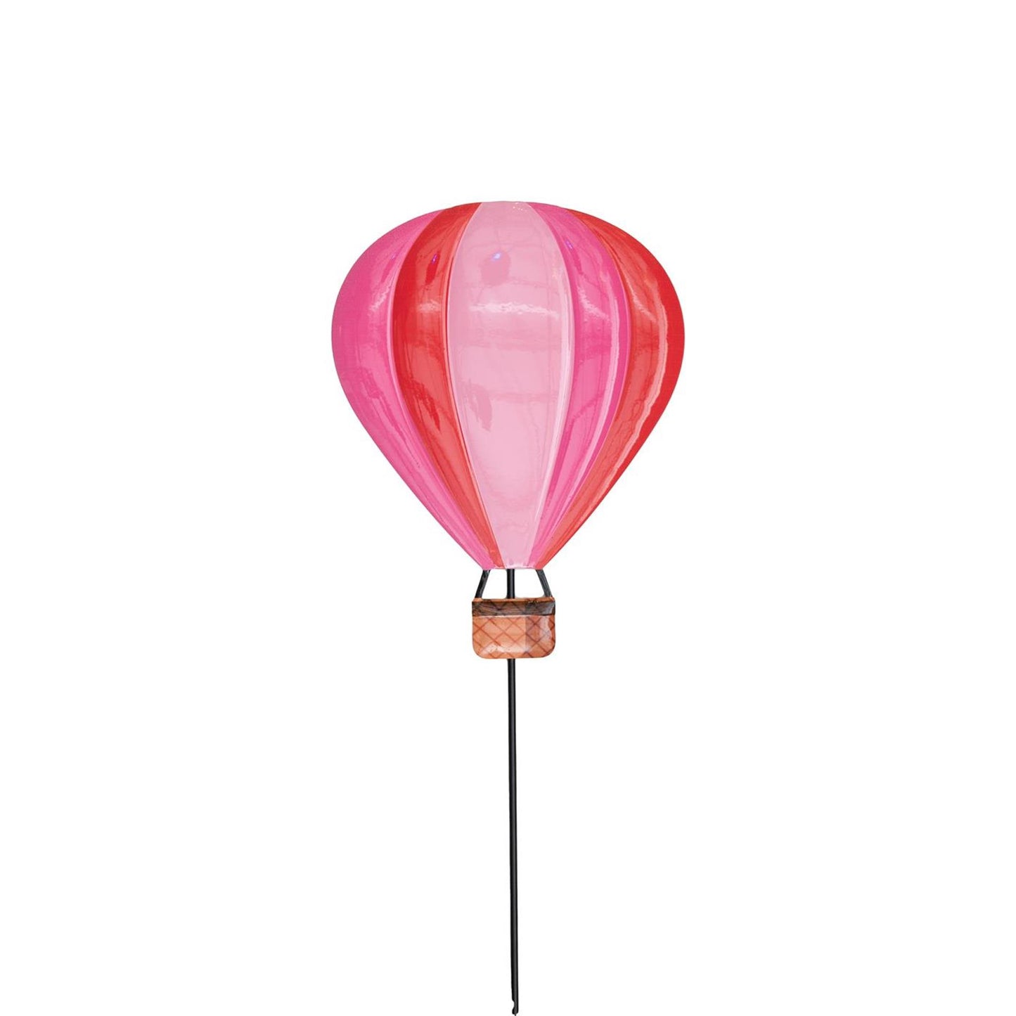 Anna's Collection Luchtballon steker metaal roze 18x65cm