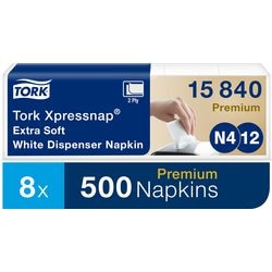 Servetten Tork N4 Xpressnap 2-laags wit
