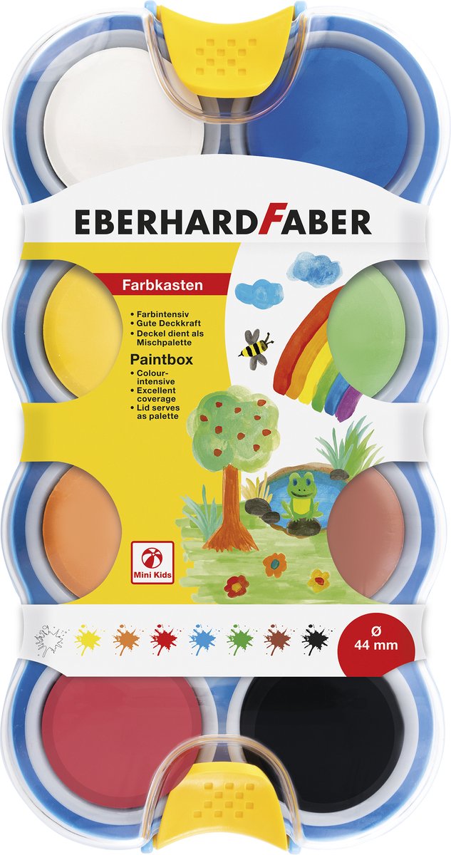 Eberhard Faber - verfdoos kids - 8 kleuren - ef-577009