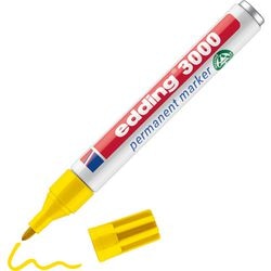 Permanent marker Edding 3000 geel pak 10 stuks