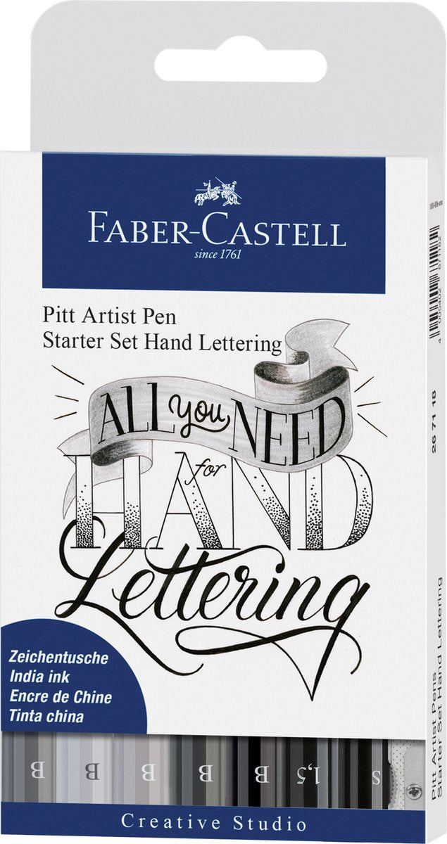 Faber-Castell tekenstift - pitt artist pen - 8-delig - fc-267118