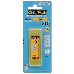Vervangmesjes Olfa SK10 aluminium zilver
