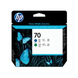 Printkop HP C9408A cyaan en groen