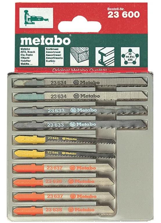 Metabo Accessoires Metabo stichsägeblattsatz set stitch saw blades 10-piece metabo