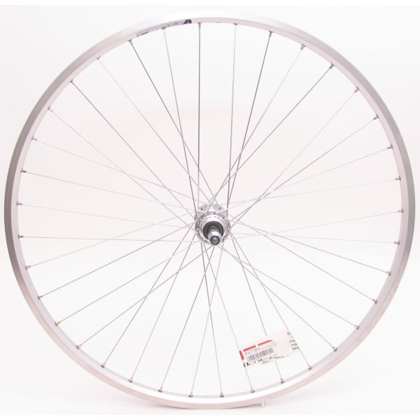 Achterwiel 28 x 1 4 ZAC19 Freewheel vast - zilver