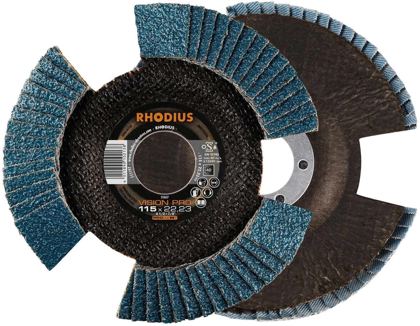 RHODIUS lamellenscheibe vision pro serrated washers vision p 40 115x22,23