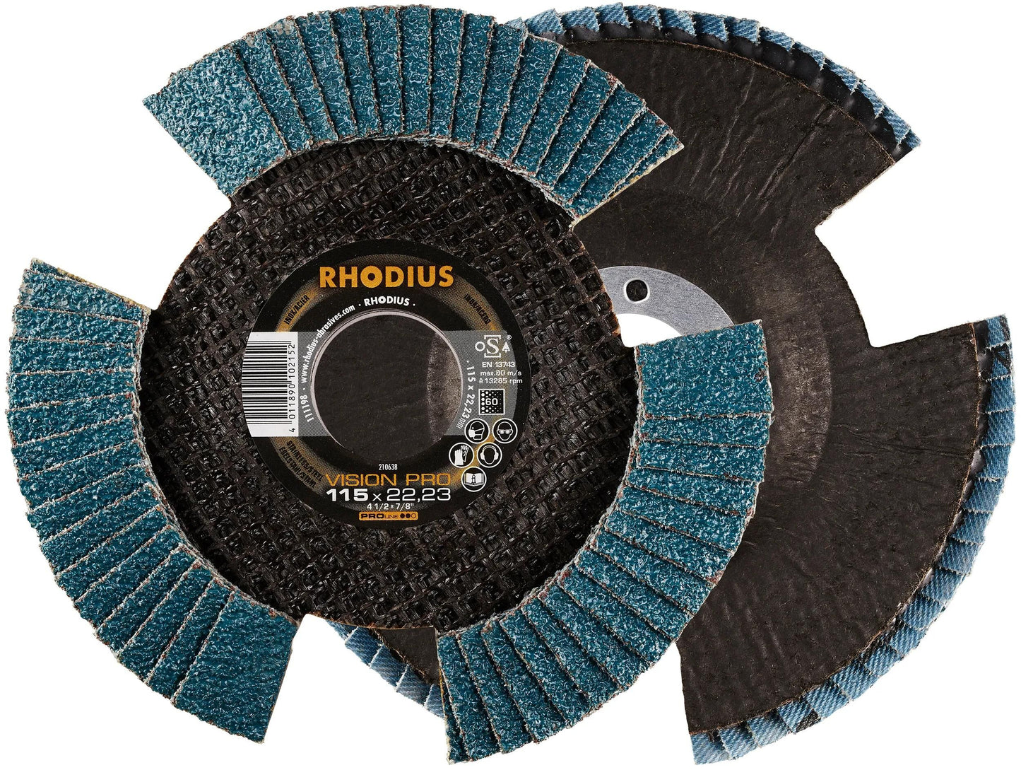 RHODIUS lamellenscheibe vision pro serrated washers vision p 60 115x22,23