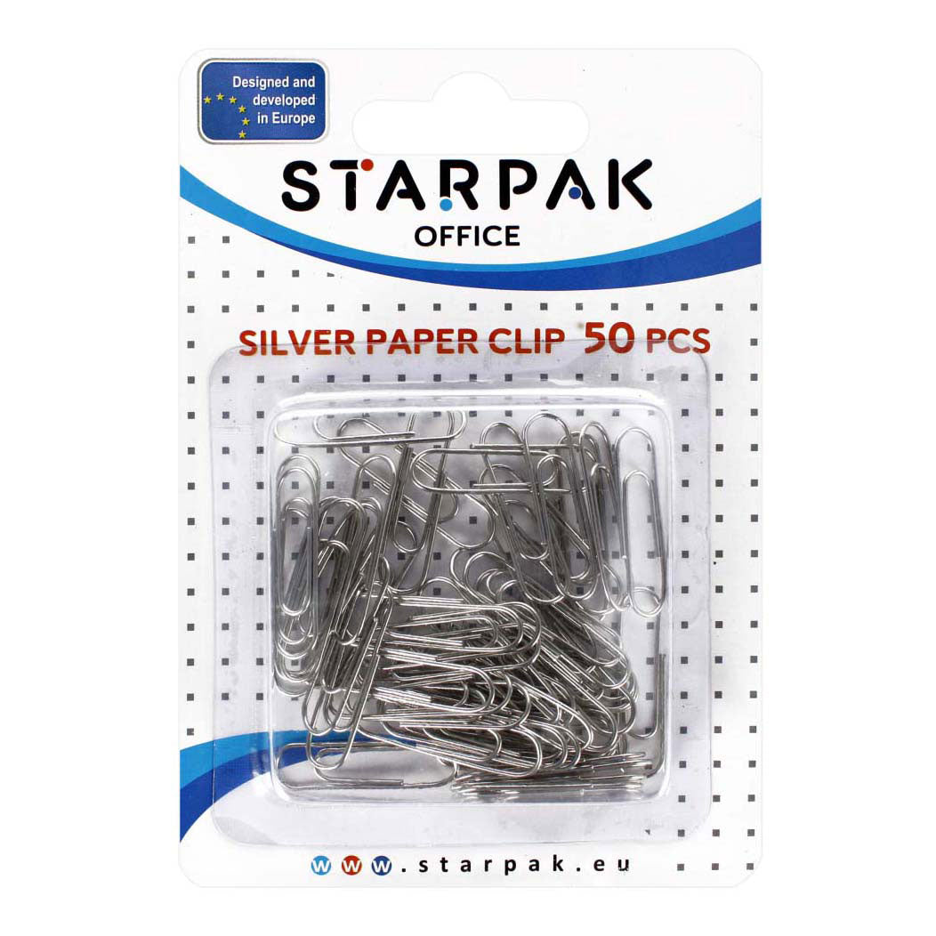 Rc Papelip zilver 28mm, 50st.