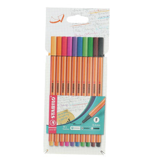 Stabilo point 88 etui 10 kleuren