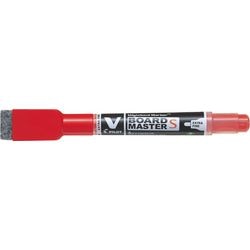 Marker V-board master gum Pilot extra fijn rood
