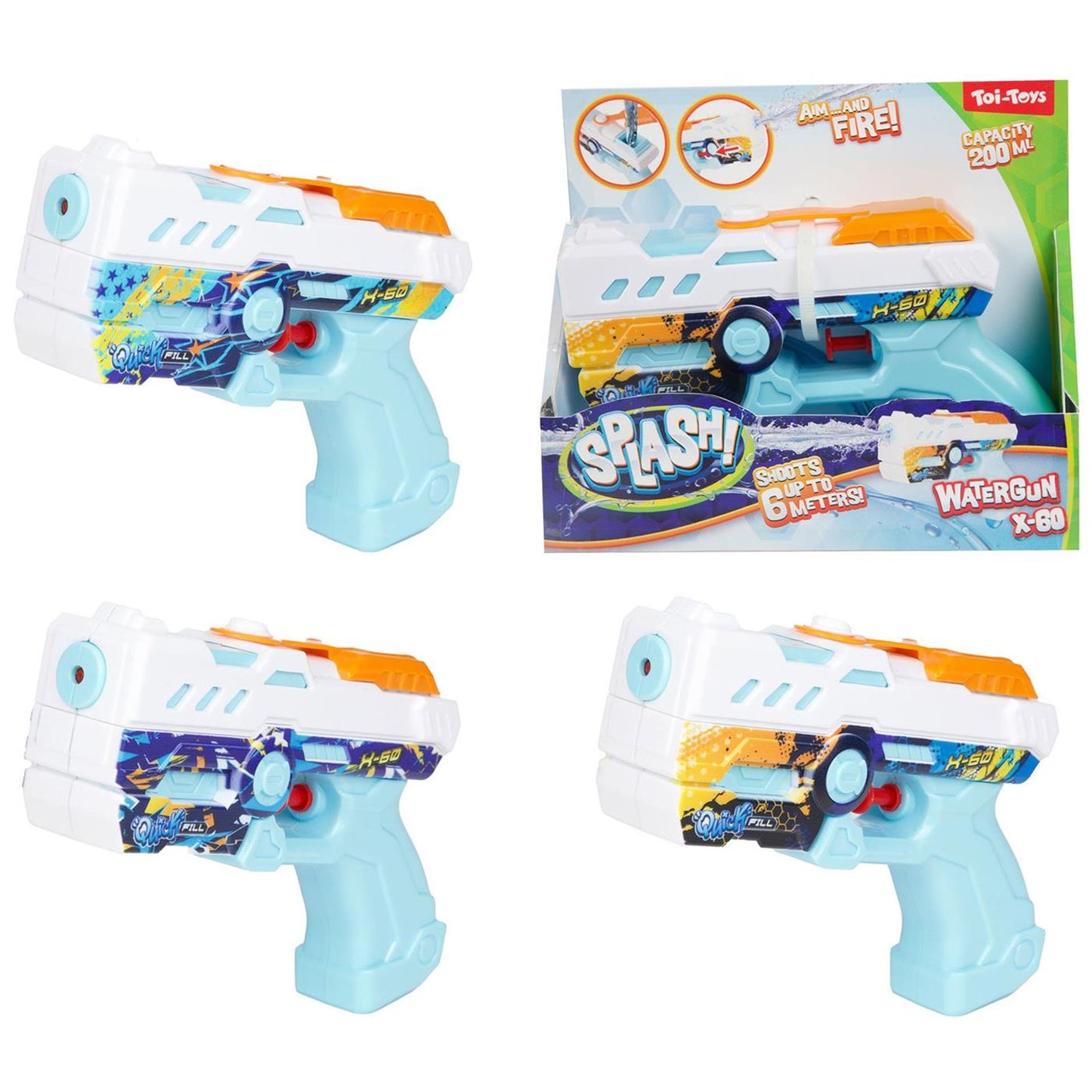 Toi-Toys Toi toys waterpistool quick fill x60