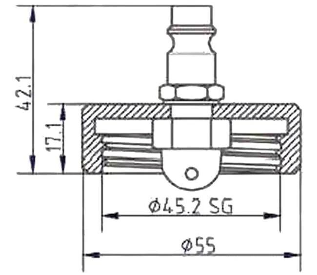 Ate entlüfterstutzen vent connector 20