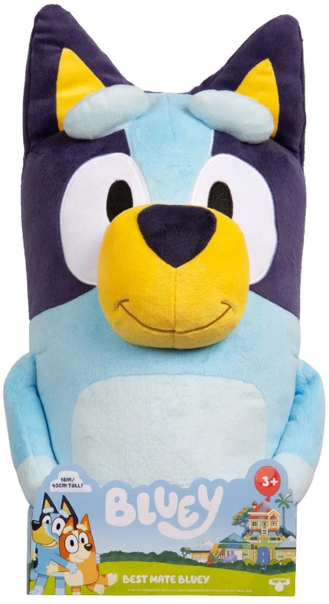 Moose Toys Bluey jumbo pluchen knuffel, 46cm